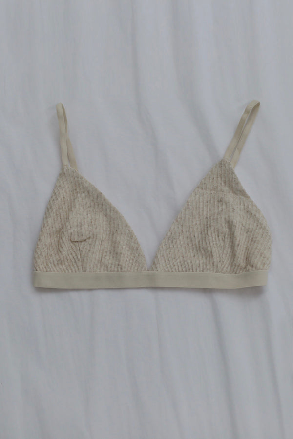 BASERANGE Mississippi bra narrow series collection bamboo fiber bamboo cotton soft underwear France BAS-BRMI-VI-AU24-UNDYED